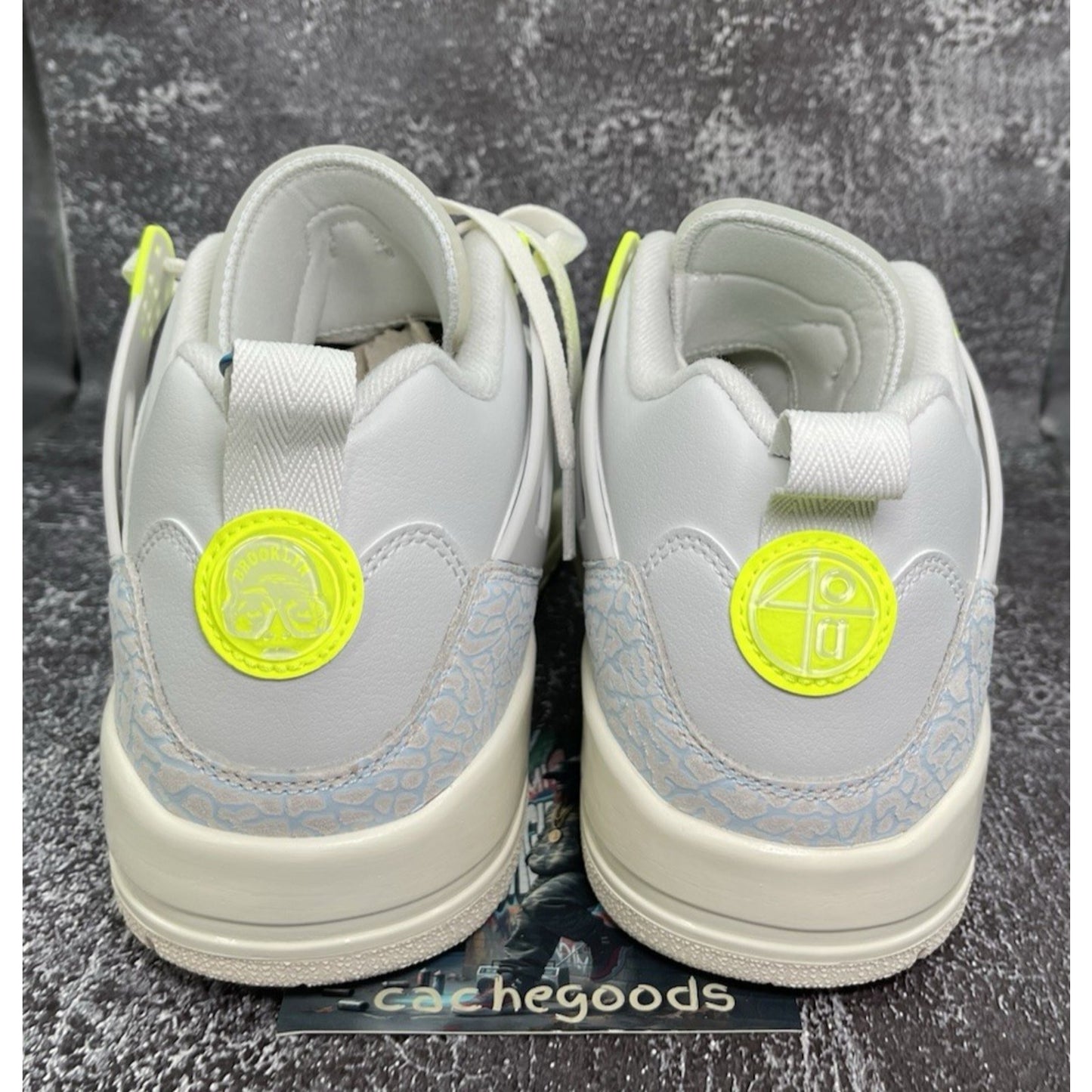 Nike Men's SIZE 11.5 Jordan Spizike Low Photo Blue Volt Sail Coconut IB4464-025