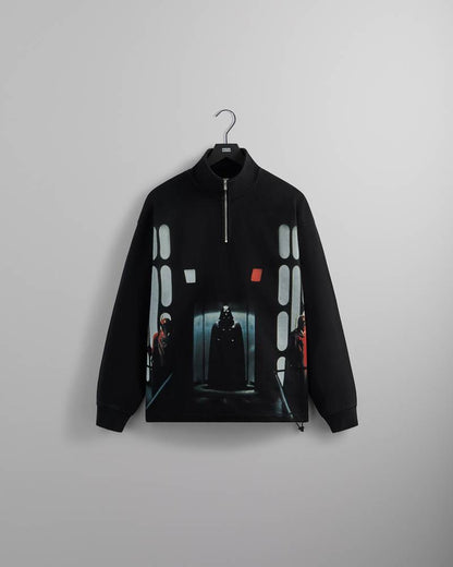 KITH STAR WARS Darth Vader Quarter Zip Black ph