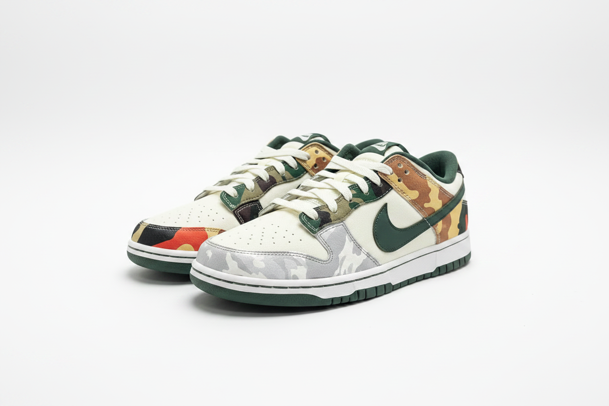 Nike Dunk Low SE Sail Multi Camo HD