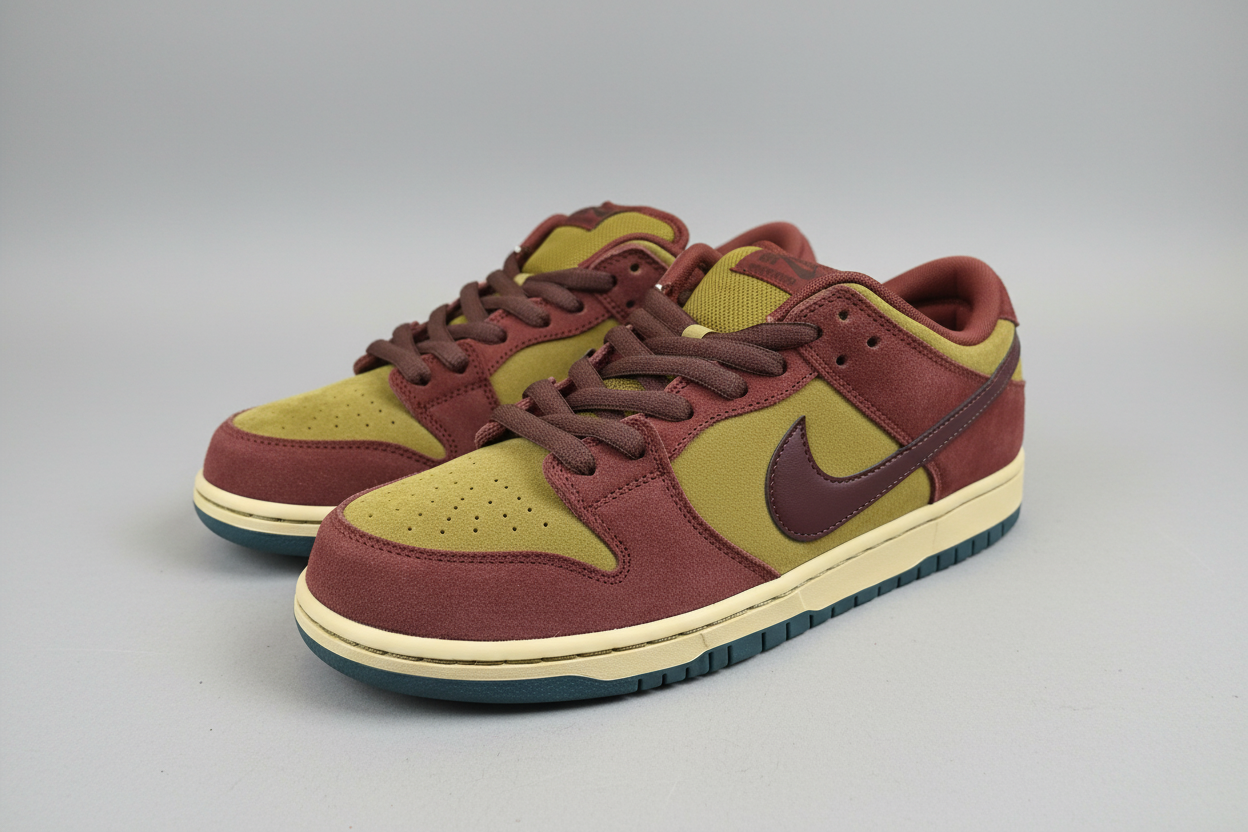 Nike SB Dunk Low Dark Team Red Olive Flak