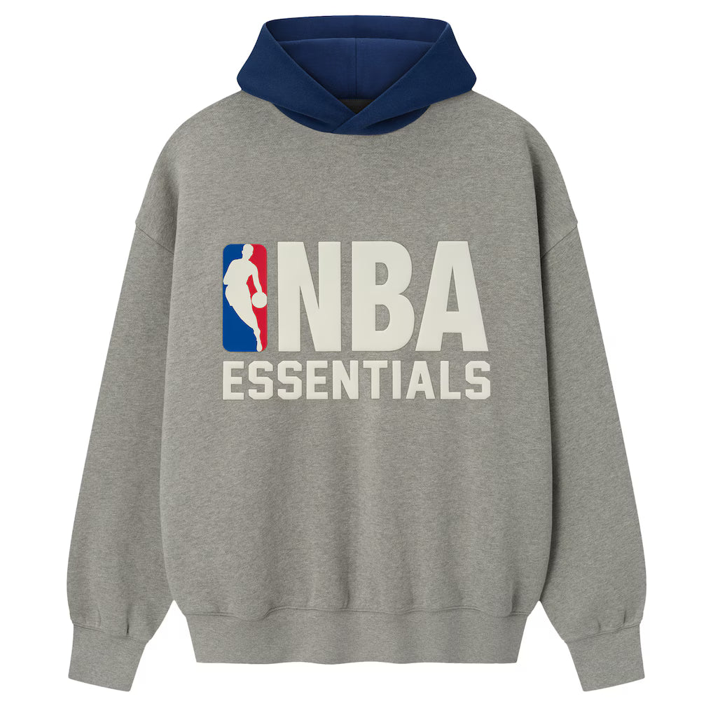 Unisex Fear of God x NBA Heather Gray/Royal Sport Hoodie