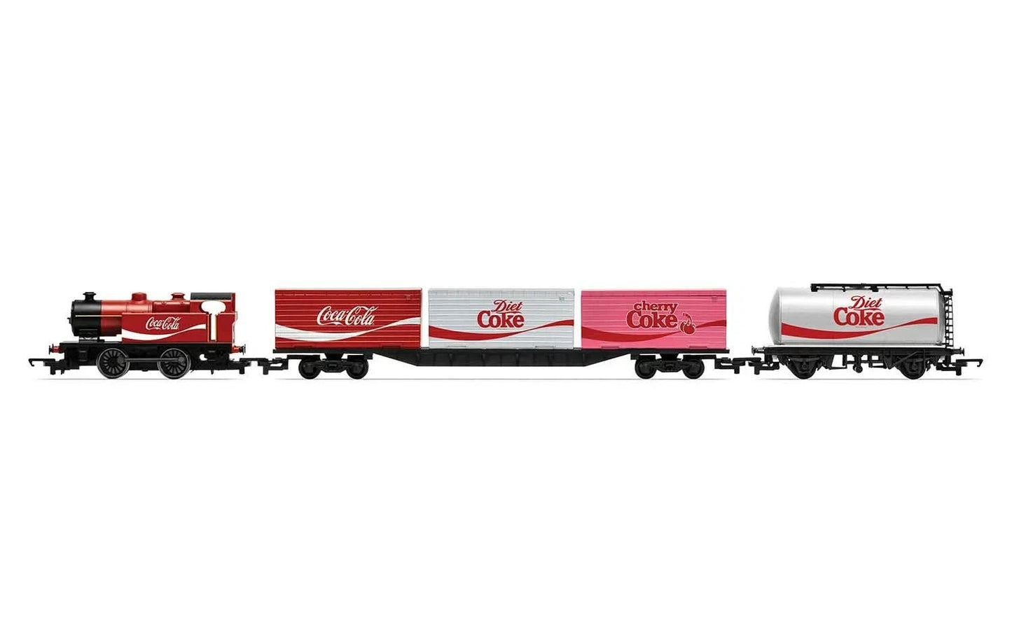 Hornby Coca-Cola Summertime OO Gauge Electric Model Train Set - R1276T
