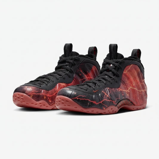Nike Air Foamposite One PRM – Black/Bright Crimson-Off Noir
