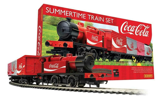 Hornby Coca-Cola Summertime OO Gauge Electric Model Train Set - R1276T