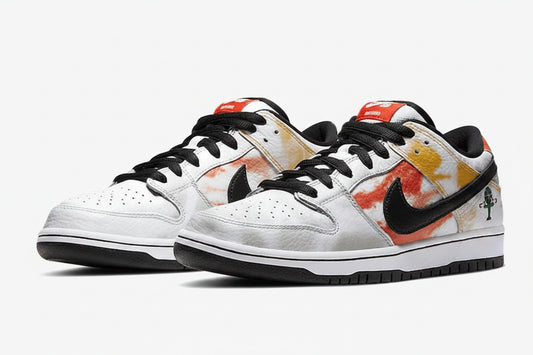 Nike Dunk Low Pro SB QS "Raygun Tie Dye" White - BQ6832-101