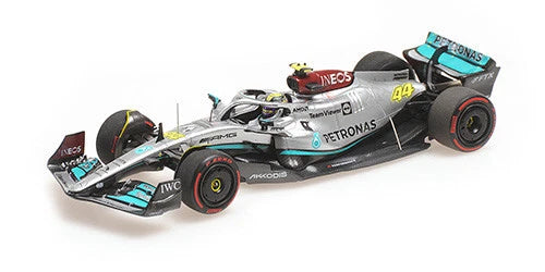 Minichamps 1:43 Mercedes W13 Lewis Hamilton 2022 Bahrain GP 3rd Place 417220144
